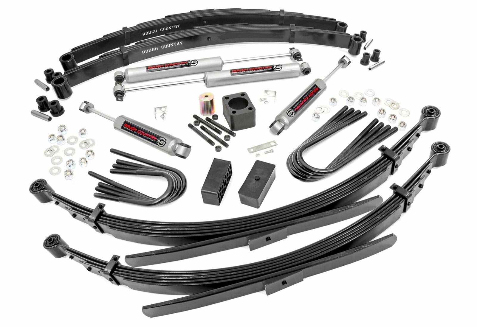 Rough Country 6in GM Suspension Lift System 77-91 1-Ton PU 4WD -1