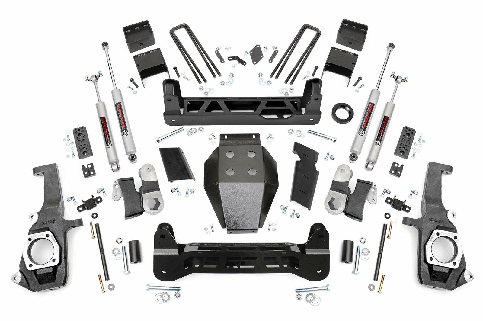 Rough Country 7.5in GM NTD Suspension Lift Kit 11-19 2500HD/3500HD -1