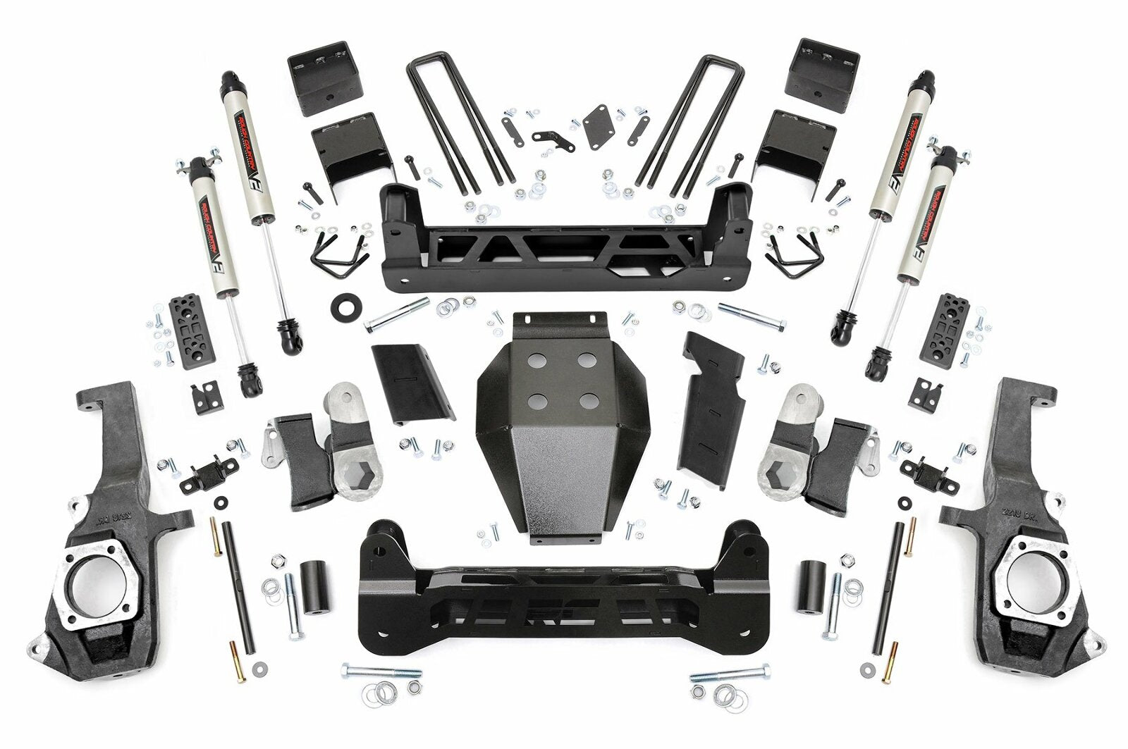 Rough Country 7.5in GM NTD Suspension Lift Kit / V2 11-19 2500HD/3500HD -1