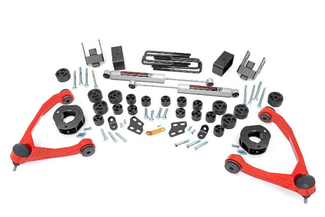 Rough Country 4.75" Lift Kit Combo Chevy/GMC 1500 07-13 254.20RED