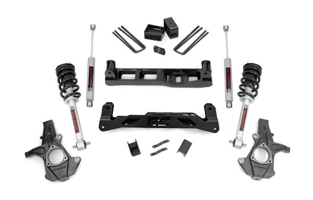 Rough Country 5in GM Suspension Lift Kit w/N3 Shocks & Struts 07-13 1500 PU 26131
