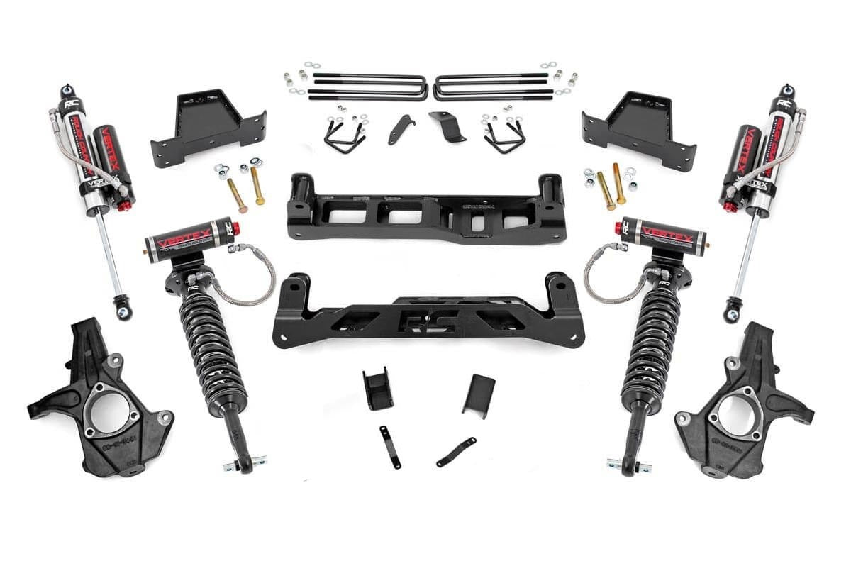 Rough Country 7.5in GM Suspension Lift Kit w/Vertex Shocks 07-13 1500 PU -1