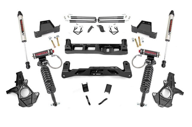 Rough Country 7.5in GM Suspension Lift Kit w/Vertex & V2 Shocks 07-13 1500 PU 26357