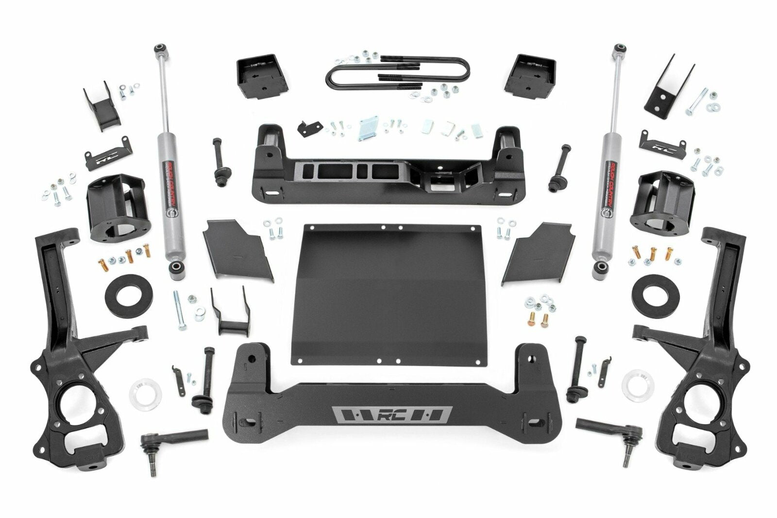 Rough Country 6 Inch Lift Kit Mono Leaf Rear Diesel GMC Sierra 1500 19-25 -1