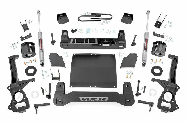 Rough Country 6 Inch Lift Kit Mono Leaf Rear Diesel GMC Sierra 1500 19-25 26631D
