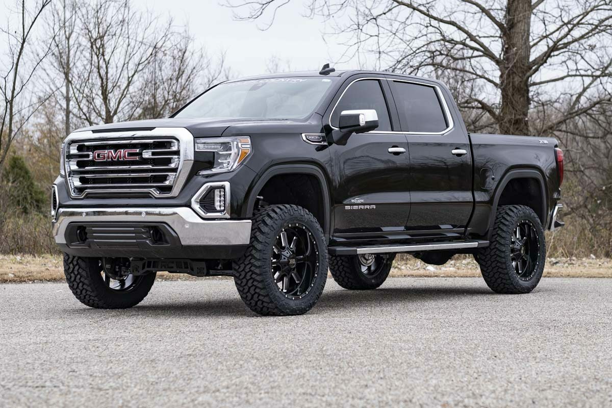 Rough Country 6 Inch Lift Kit Mono Leaf Rear Diesel GMC Sierra 1500 19-25 -2