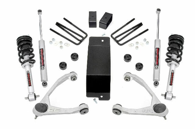 Rough Country 3.5" GM Lift Kit w/UCA's N3 Struts & Shocks 07-13 1500 PU 4wd 27731