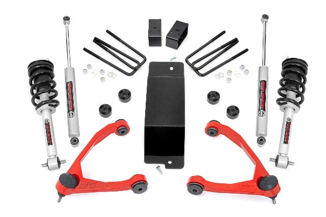 Rough Country 3.5" Lift Kit UCA N3 Struts Chevy/GMC 1500 07-13 27731RED