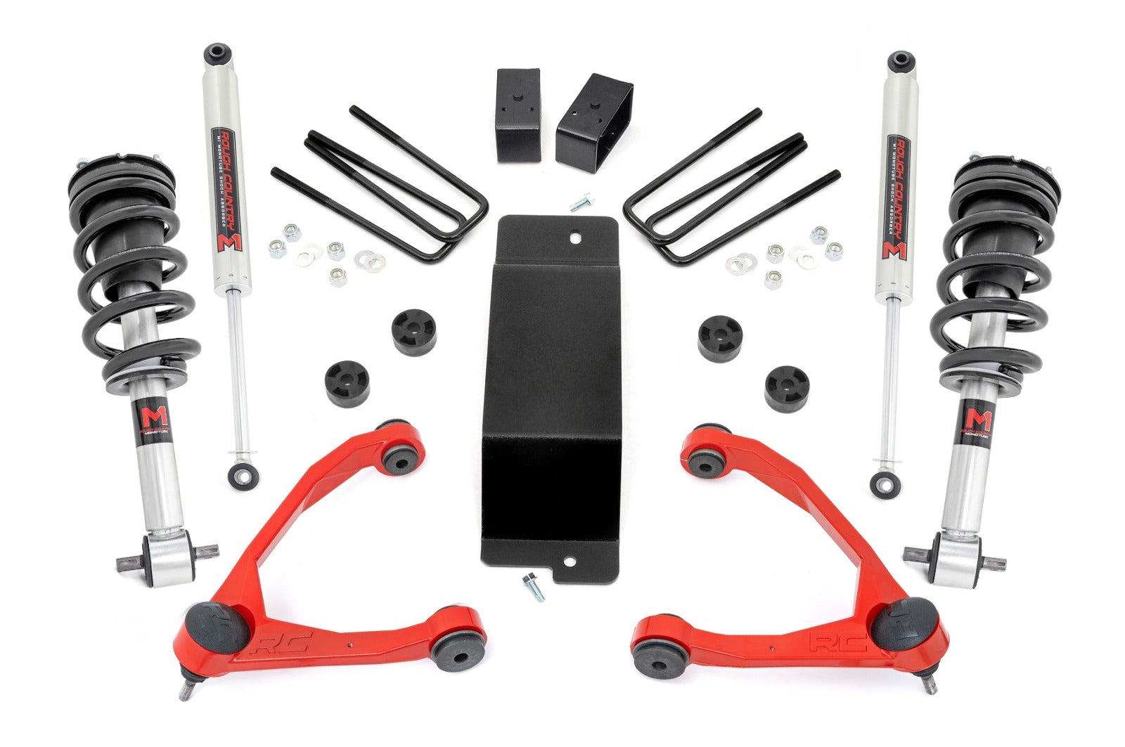 Rough Country 3.5" Lift Kit UCA M1 Struts Chevy/GMC 1500 07-13 -1