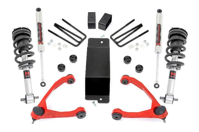 Rough Country 3.5" Lift Kit UCA M1 Struts Chevy/GMC 1500 07-13 27740RED