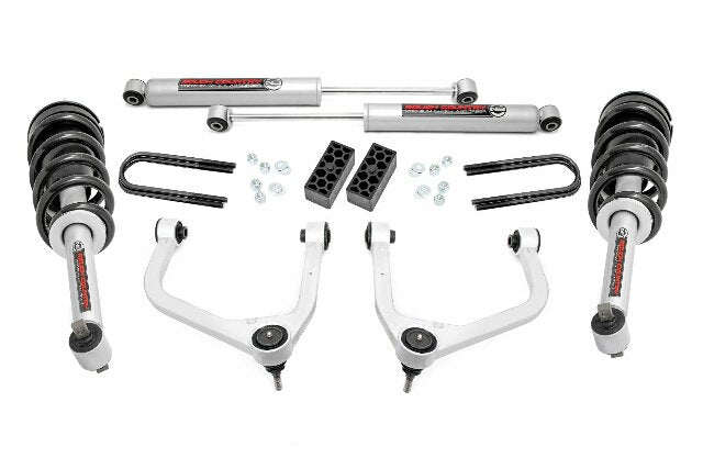 Rough Country 3.5" Lift N3 Struts Rear Mono Leaf Chevy Silverado 1500 2025-2026 28231_A