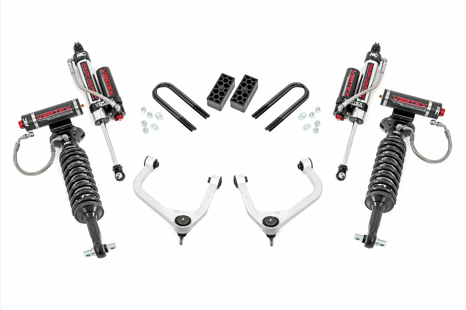 Rough Country 3.5 Inch Lift Kit Vertex Rear Mono Leaf Chevy Silverado 1500 22-25 -1