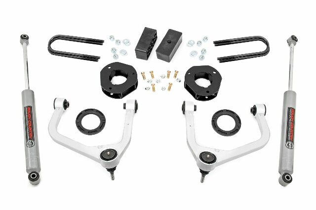Rough Country 3.5" Lift Kit Mono Leaf Rear GMC Sierra 1500 19-25 28830