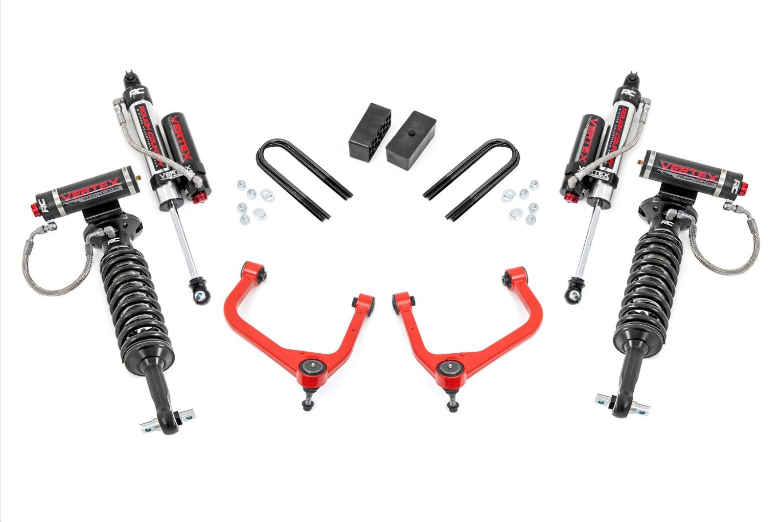 Rough Country 3.5" Lift Kit | Mono Leaf Rear | Vertex | GMC Sierra 1500 2025 28850REDA