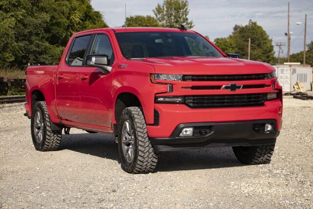 Rough Country 3.5" Lift Kit Mono Leaf Rear Vertex/V2 GMC Sierra 1500 2025 28857RED_A