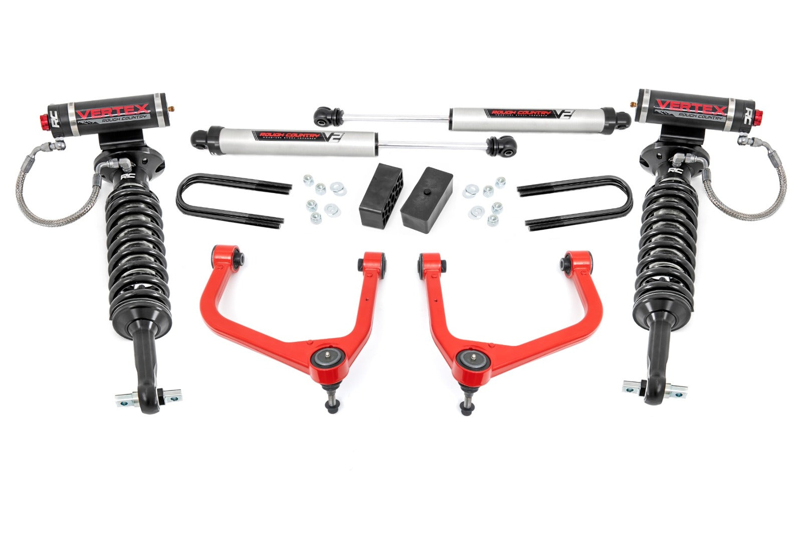 Rough Country 3.5" Lift Kit | Mono Leaf Rear | Vertex/V2 | GMC Sierra 1500 2025 28857REDA