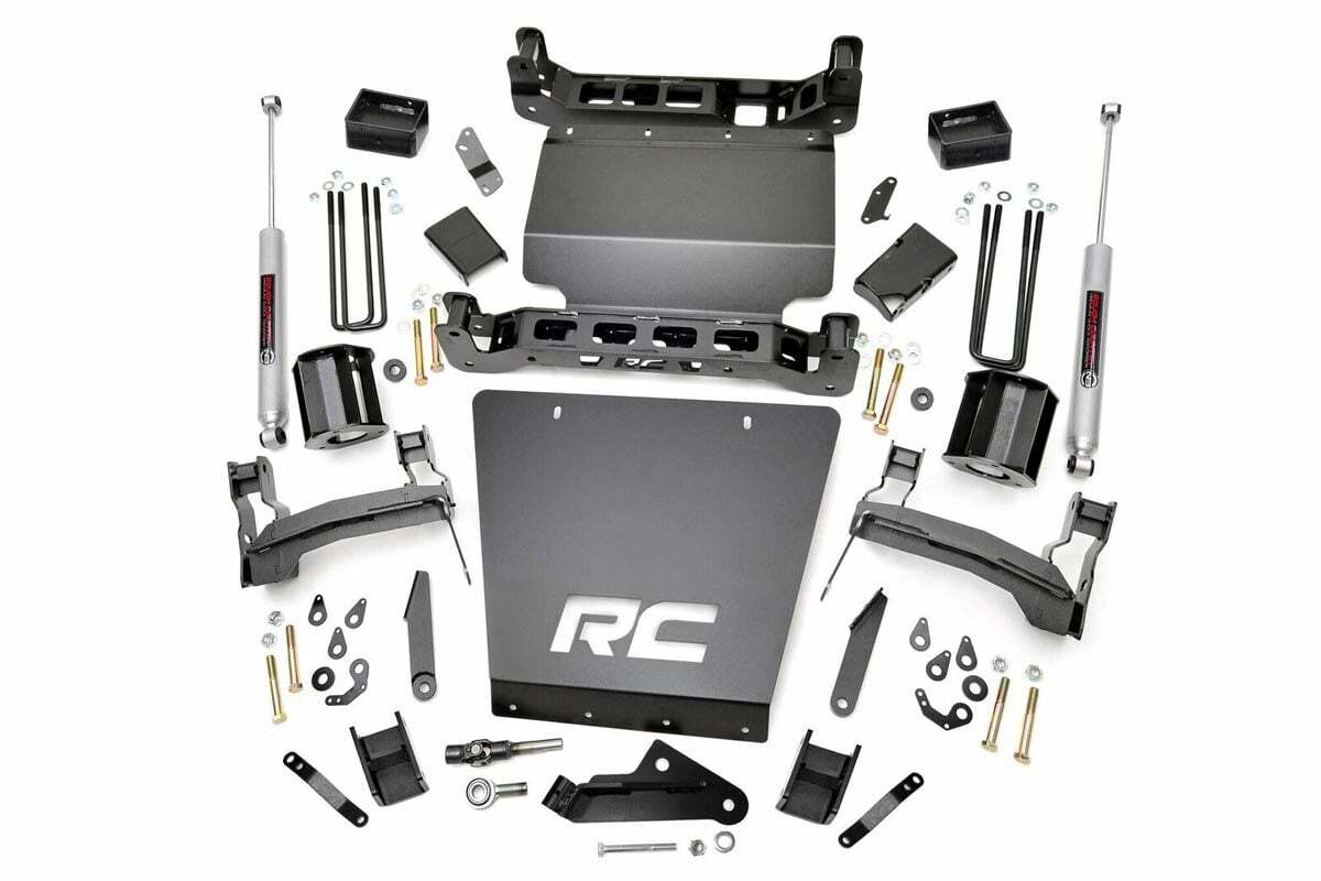 Rough Country 5in GM Suspension Lift Kit w/N3 Shocks 14-18 1500 PU 4WD -1