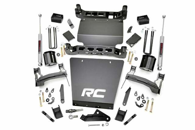 Rough Country 5in GM Suspension Lift Kit w/N3 Shocks 14-18 1500 PU 4wd 29130