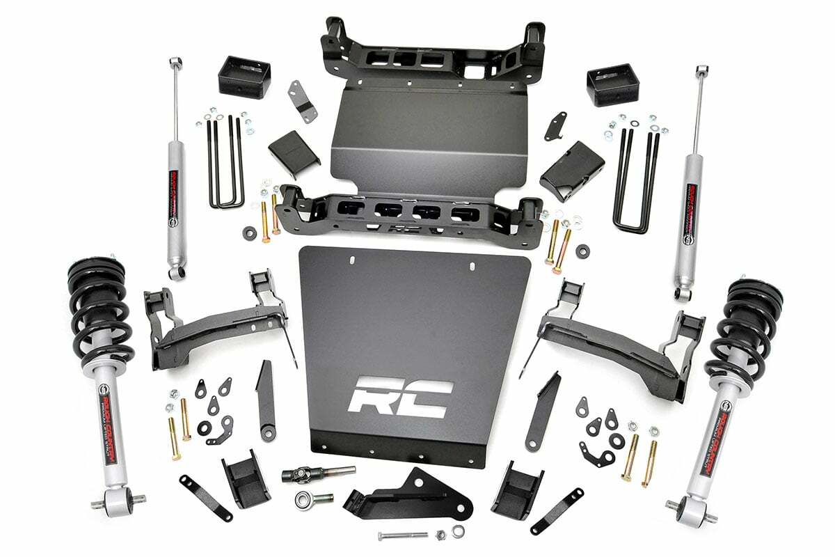 Rough Country 5in GM Suspension Lift Kit w/N3 Shocks & Struts 14-18 1500 PU 4WD -1