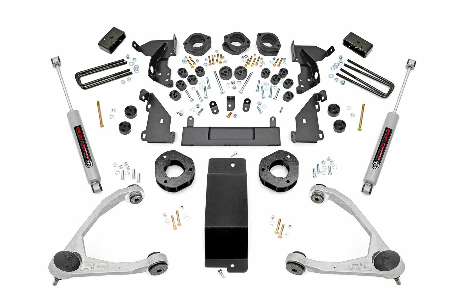 Rough Country Chevy GMC 1500 Pickup 4.75" Lift Kit w/Upper Control Arms 14-15 -1