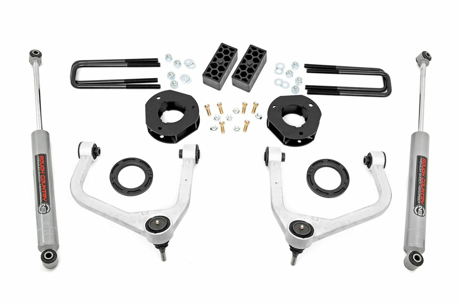 Rough Country 3.5 Inch Lift Kit Chevy 1500 19-25 -1