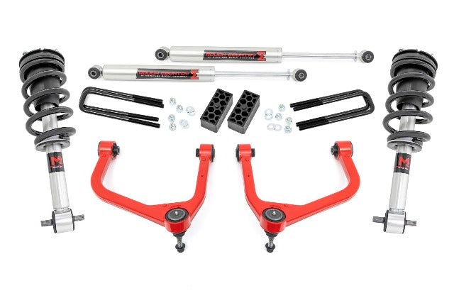 Rough Country 3.5" Lift Kit M1 Struts/M1 Chevy Silverado 1500 19-25 29540RED