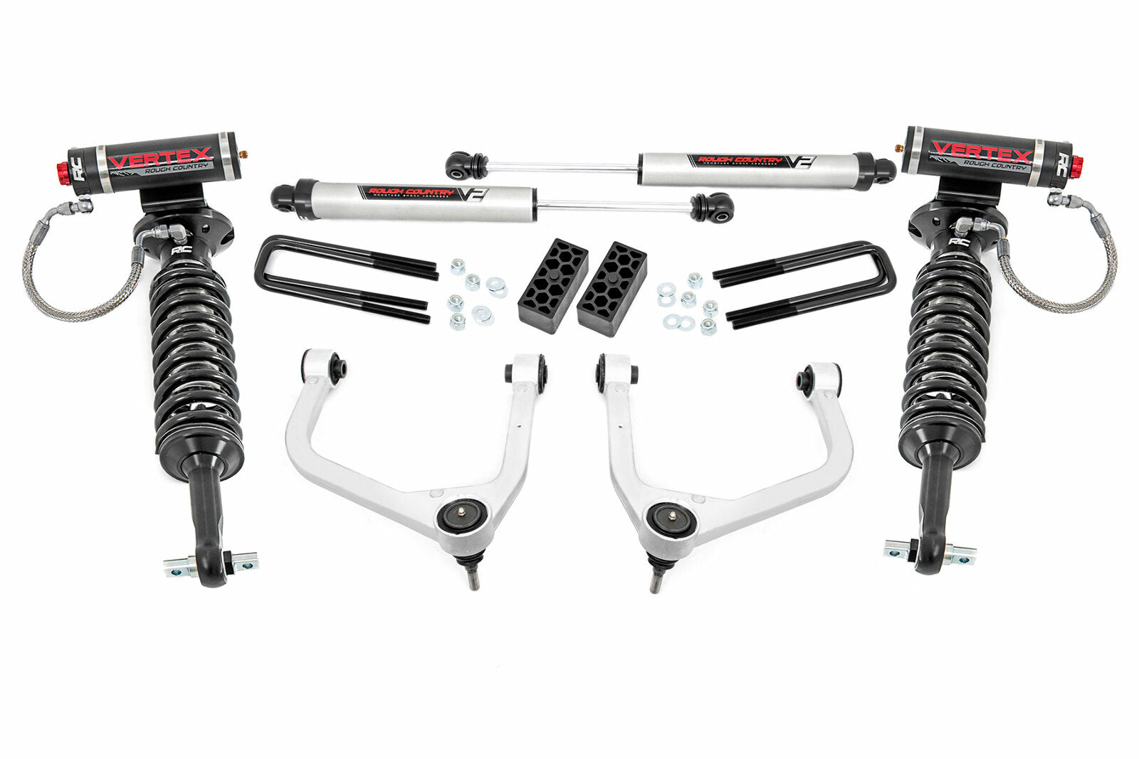 Rough Country 3.5" Vertex/V2 Suspension Lift Kit w/Arms 19-21 Chevy 1500 4/2WD -1