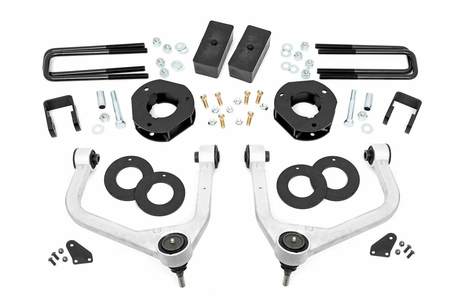 Rough Country 3.5" GMC Lift Kit w/UCA's 19-20 1500 4WD/2WD w/Adaptive Ride -1