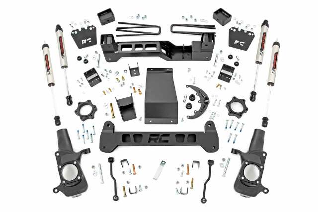Rough Country 6in GM Suspension Lift Kit w/ V2 Shocks 01-10 2500HD 4wd 29770
