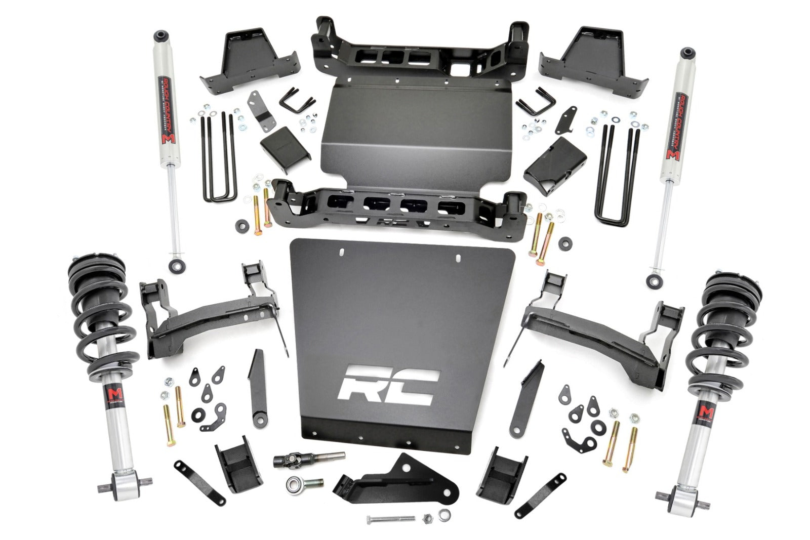 Rough Country 7 Inch Lift Kit Bracket M1 Struts/M1 Chevy/GMC 1500 14-16 -1