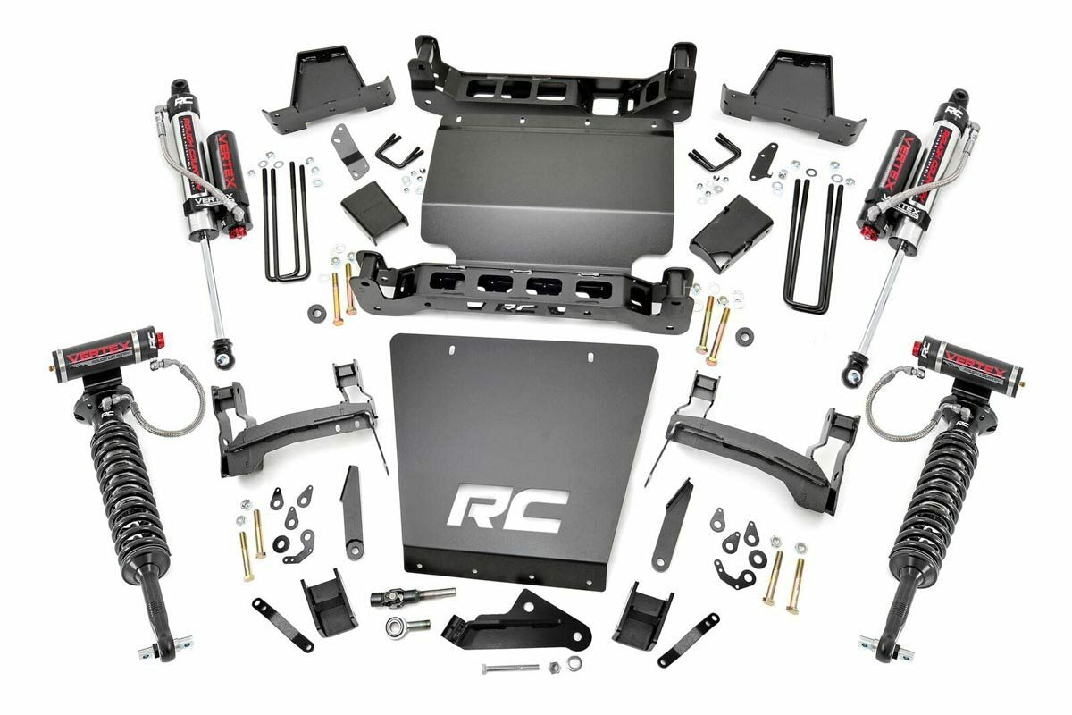 Rough Country 7in GM Suspension Lift Kit Vertex 14-18 1500 PU 4WD Aluminum -1