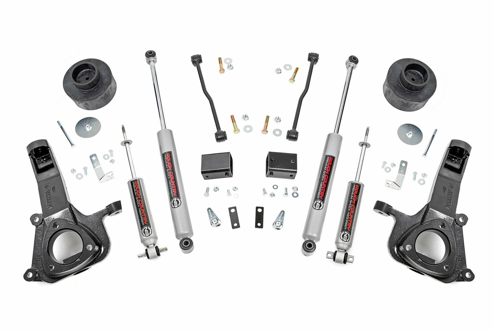 Rough Country Dodge for RAM 1500 4in Suspension Lift Kit 09-18 2WD
