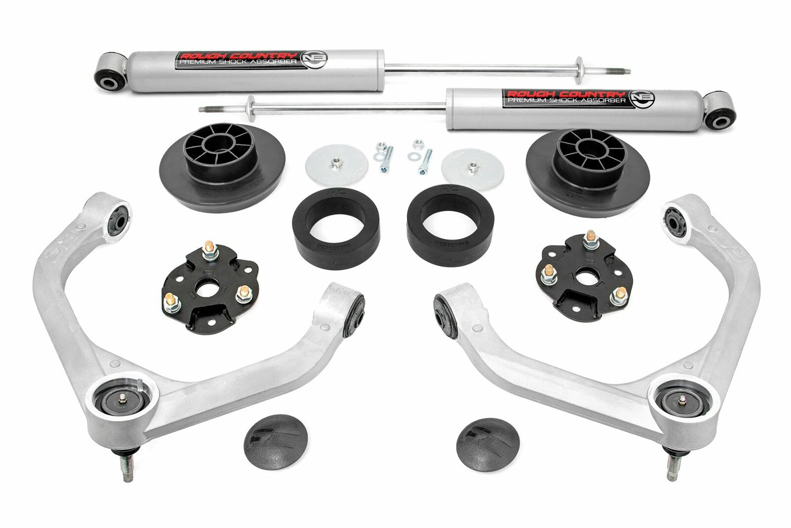 Rough Country 3.5" Bolt-On Lift Kit w/Rear N3 Shocks 19-20 for Ram 1500 4WD -1
