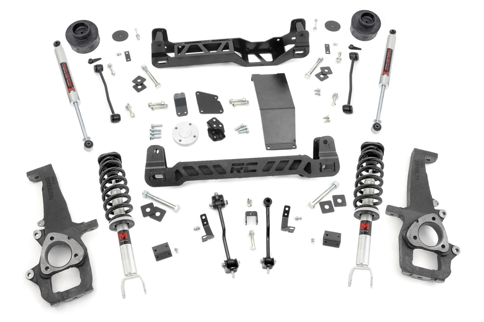 Rough Country 4" Lift Kit M1 Struts for Ram 1500 4WD 2012-2018 & Classic -1