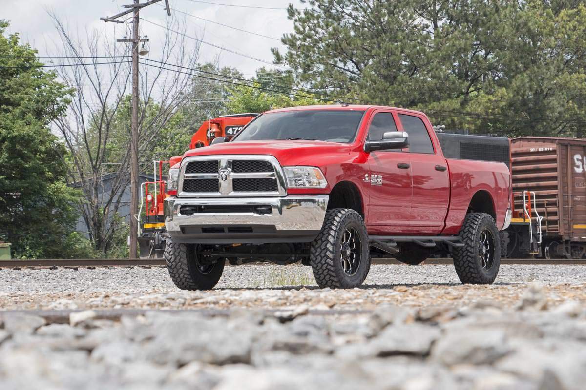 Rough Country 5in Lift Kit Coil Spacers Radius Drops 13-15 for RAM 3500 4WD