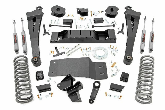Rough Country 5" Lift Kit Std Rate Coil Springs Radius 19-20 for RAM 2500 Diesel 36030