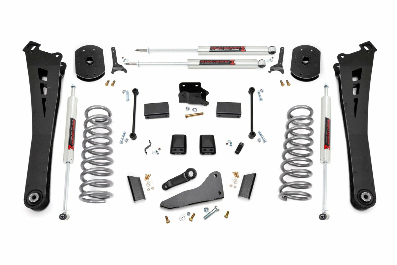 Rough Country 5 Inch Lift Kit FR Diesel Coil R/A M1 For Ram 2500 14-18 -1