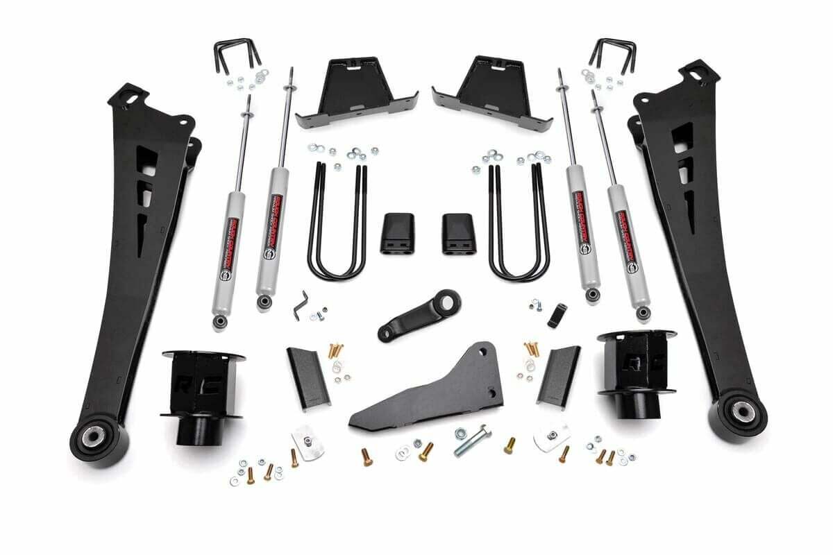 Rough Country for Dodge Ram 3500 5" Susp Lift Kit w/N2.0 Series Shock 13-15 4WD -1