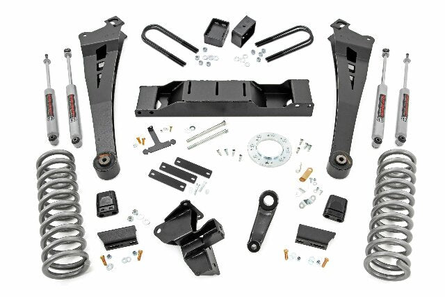 Rough Country 5"for 19+ Ram 3500 Dsl Radius Arm Suspension Lift Kit AIS"Trans 37830