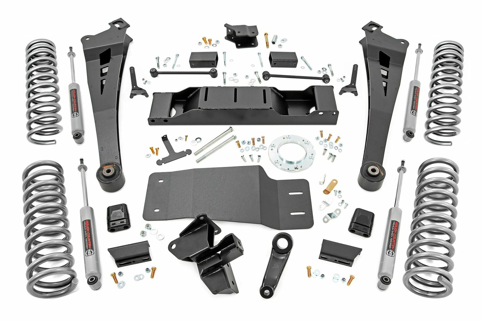 Rough Country 5" Suspension Lift Kit F/R Spring Radius Arm for Ram 2500 Diesel -1
