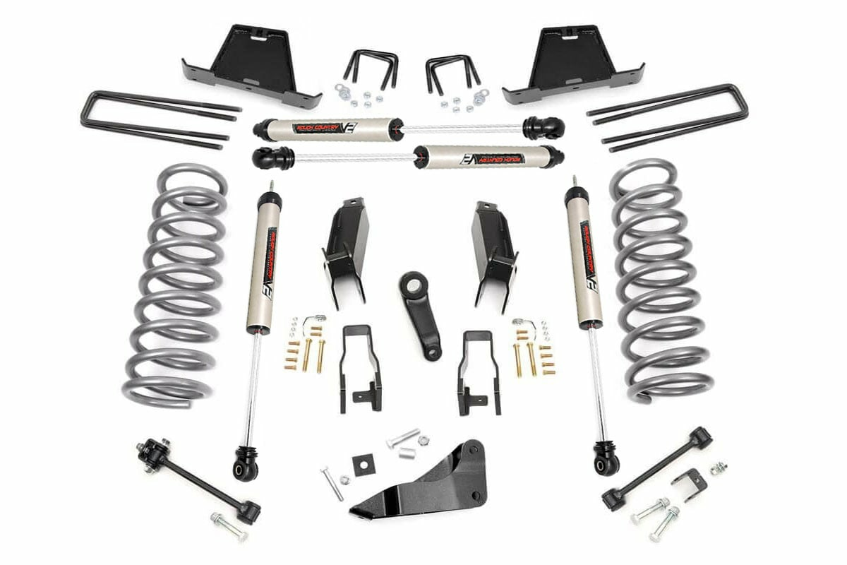 Rough Country for Dodge Ram 2500/3500 4WD (2003-2007) 5" Lift Kit Gas V2 Shocks -1
