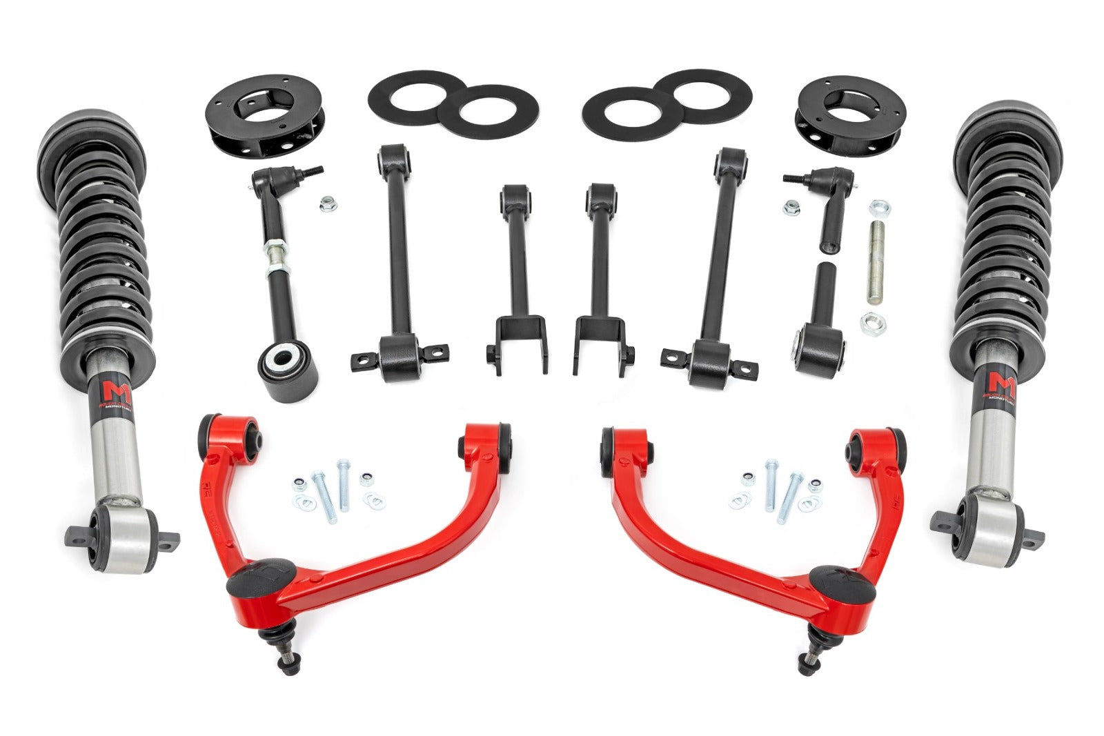 Rough Country 3" Lift Kit UCA M1 Struts for Ford Expedition 4WD 2018-2023 -1