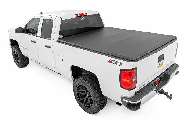Bed Cover Tri Fold Soft 6'7" Bed Chevy/GMC 1500 (14-18) -1