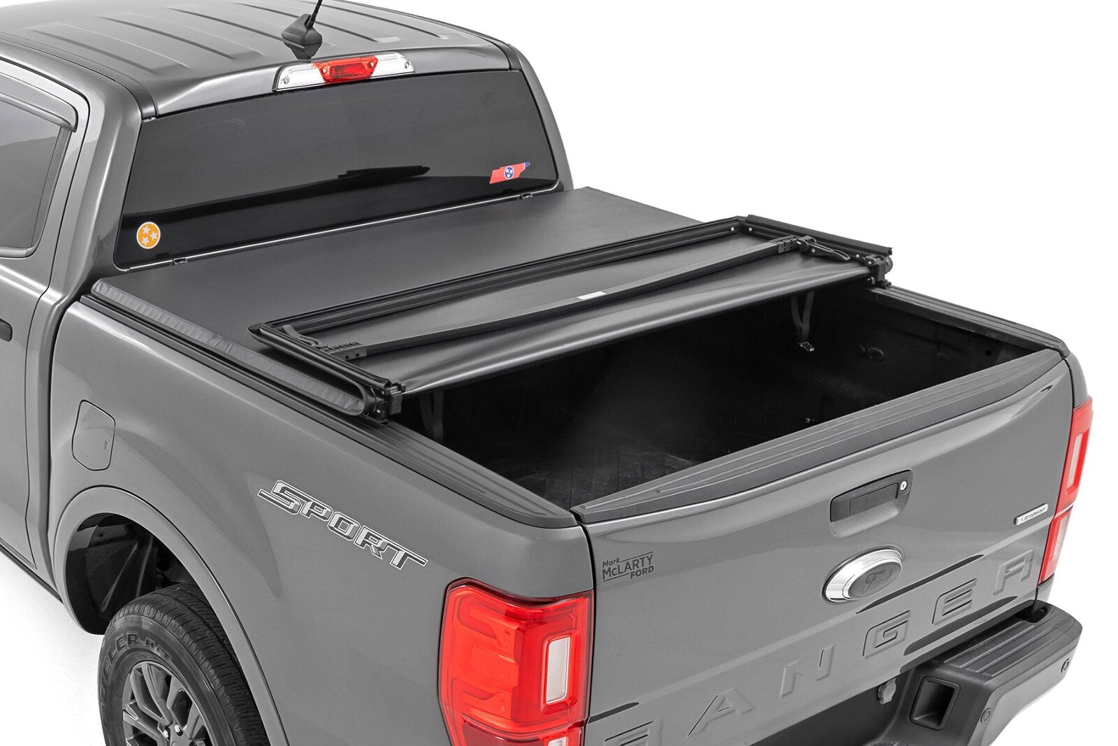 Rough Country Soft Tri-Fold Bed Cover 5' Bed for Ford Ranger 2019-2023
