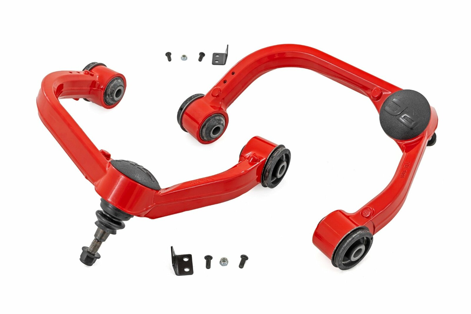 Rough Country Red Forged Upper Control Arms 3 Inch Lift for Ford F-150 4WD 21-25 -1