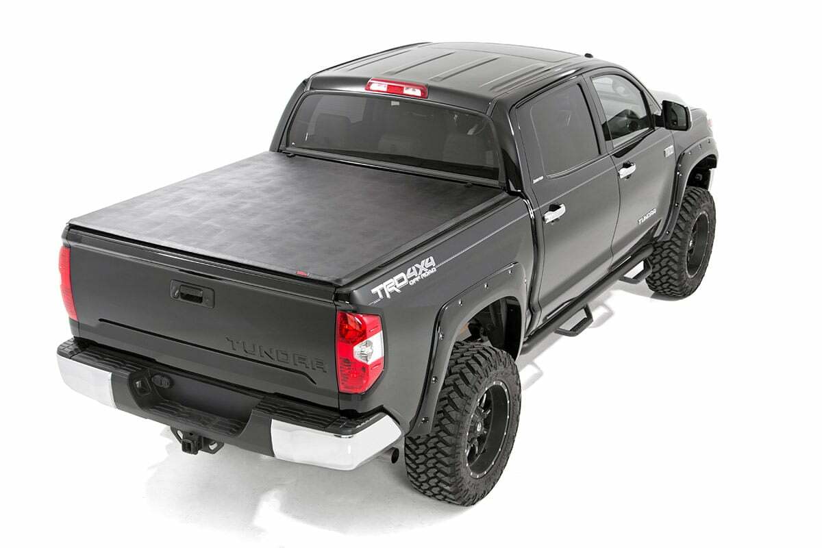 Rough Country Soft Tri-Fold Bed Cover 6'7" Bed for Toyota Tundra 2007-2025