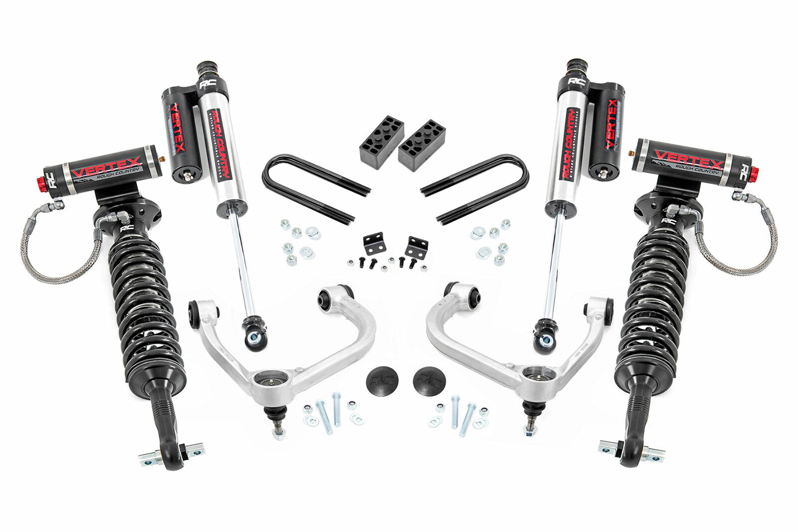 Rough Country 3" Lift Kit Fabbed UCA Vertex for Ford F-150 4WD 2021-2024 -1