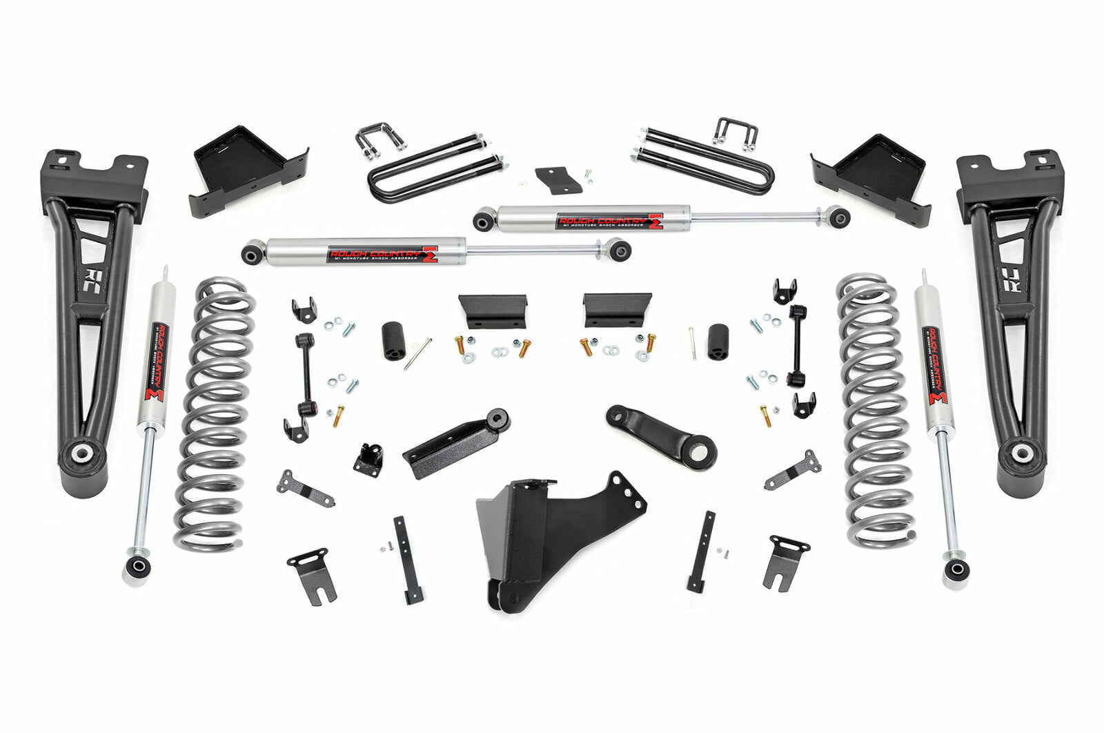 Rough Country 6" Lift Kit Gas Radius Arm M1 for Ford F250/F350 4WD 23-25 -1