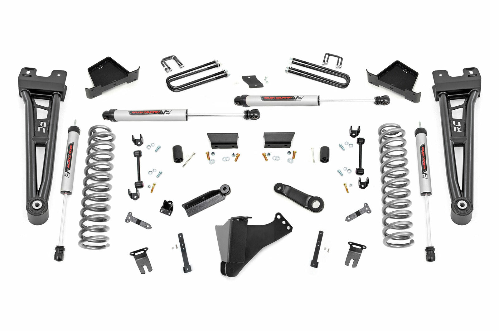 Rough Country 6" Lift Kit Gas Radius Arm V2 for Ford F250/F350 4WD 23-25 -1