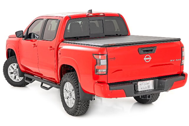 Rough Country Soft Tri-Fold Bed Cover | 5' Bed | for Nissan Frontier 2022-2025 41805522A